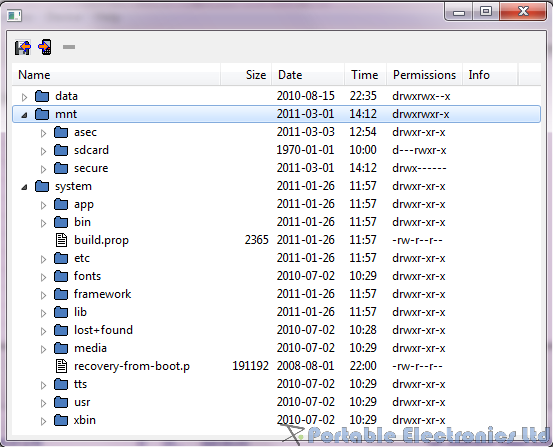 DDMS file browser
